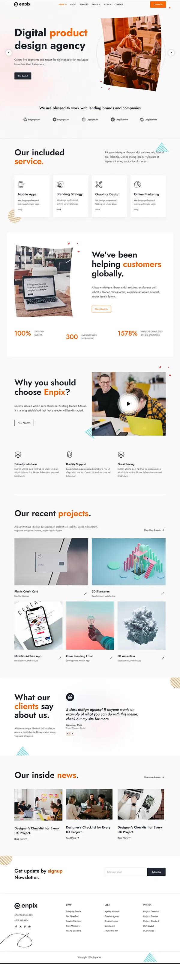 Enpix - Joomla 6 Creative Agency Template